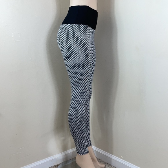 B&W High Waisted Anti Cellulite Honeycomb Tik Tok - Picture 11 of 16